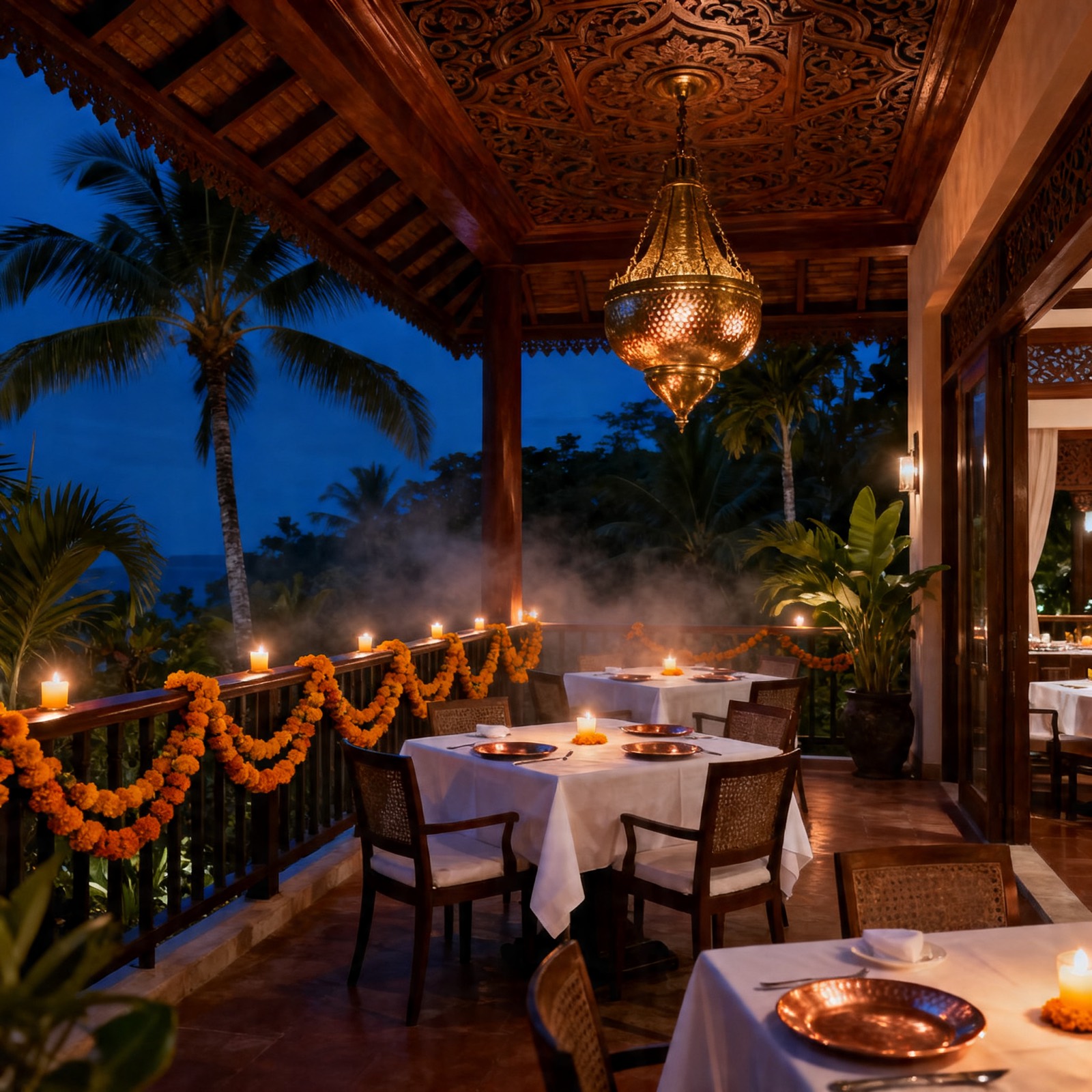 The Chowk at Taman Gita — tropical covered terrace at InterContinental Bali